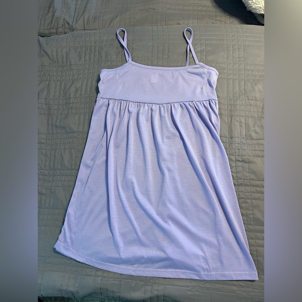 Lavender Spaghetti Strap Mini Dress